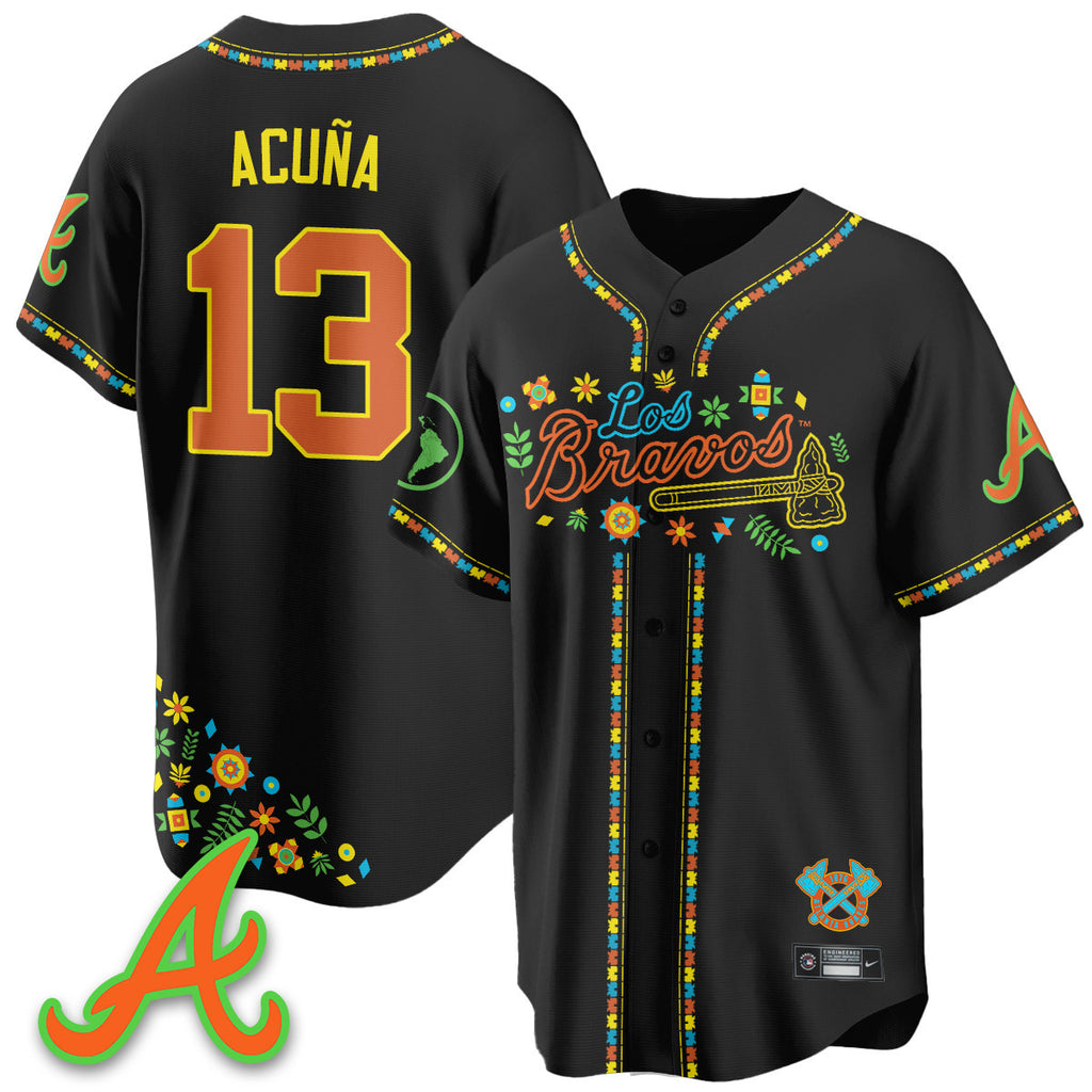Atlanta Braves 2025 "Los Bravos" Jersey - All Stitched