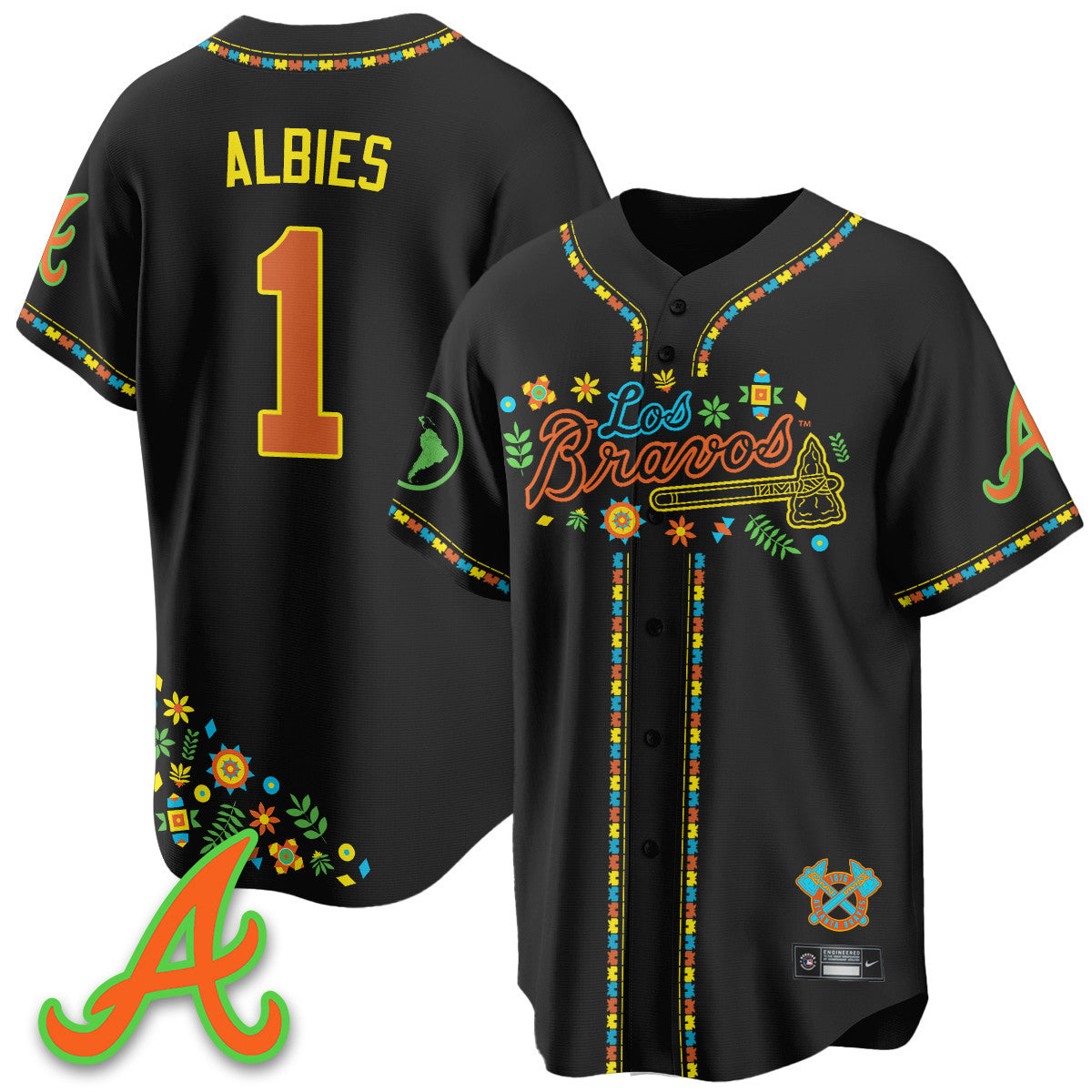Atlanta Braves 2025 "Los Bravos" Jersey - All Stitched