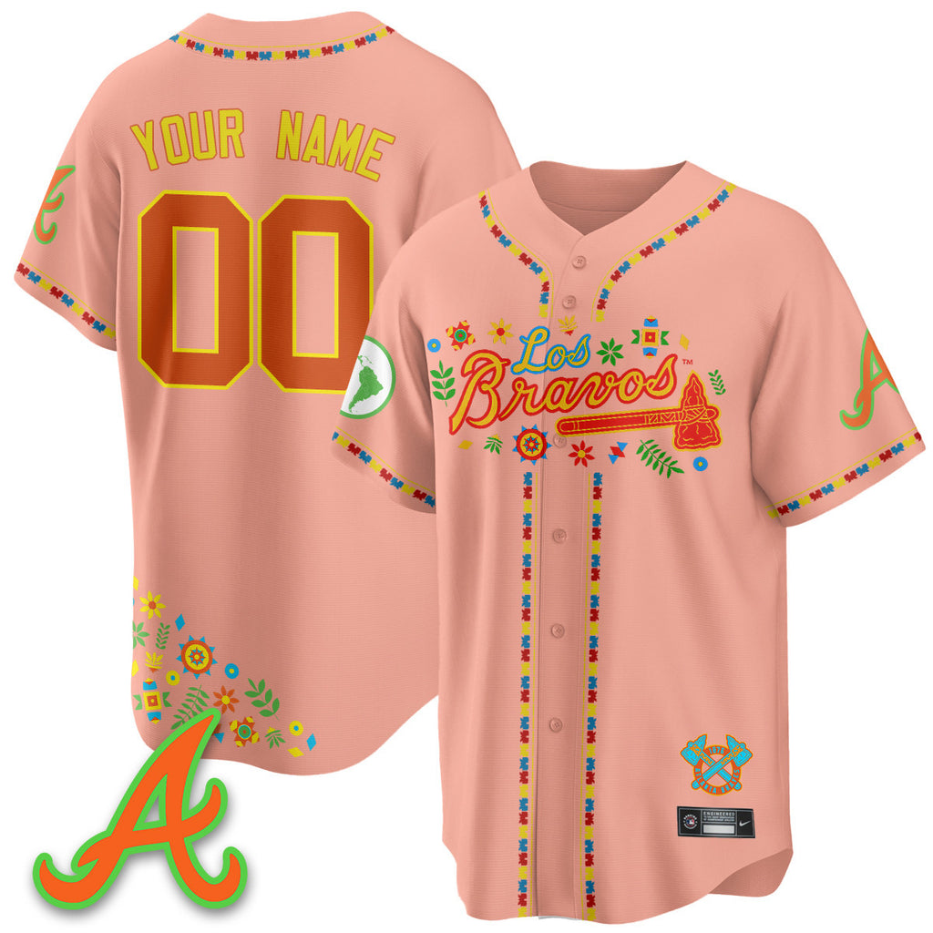 Atlanta Braves 2025 "Los Bravos" Jersey - All Stitched
