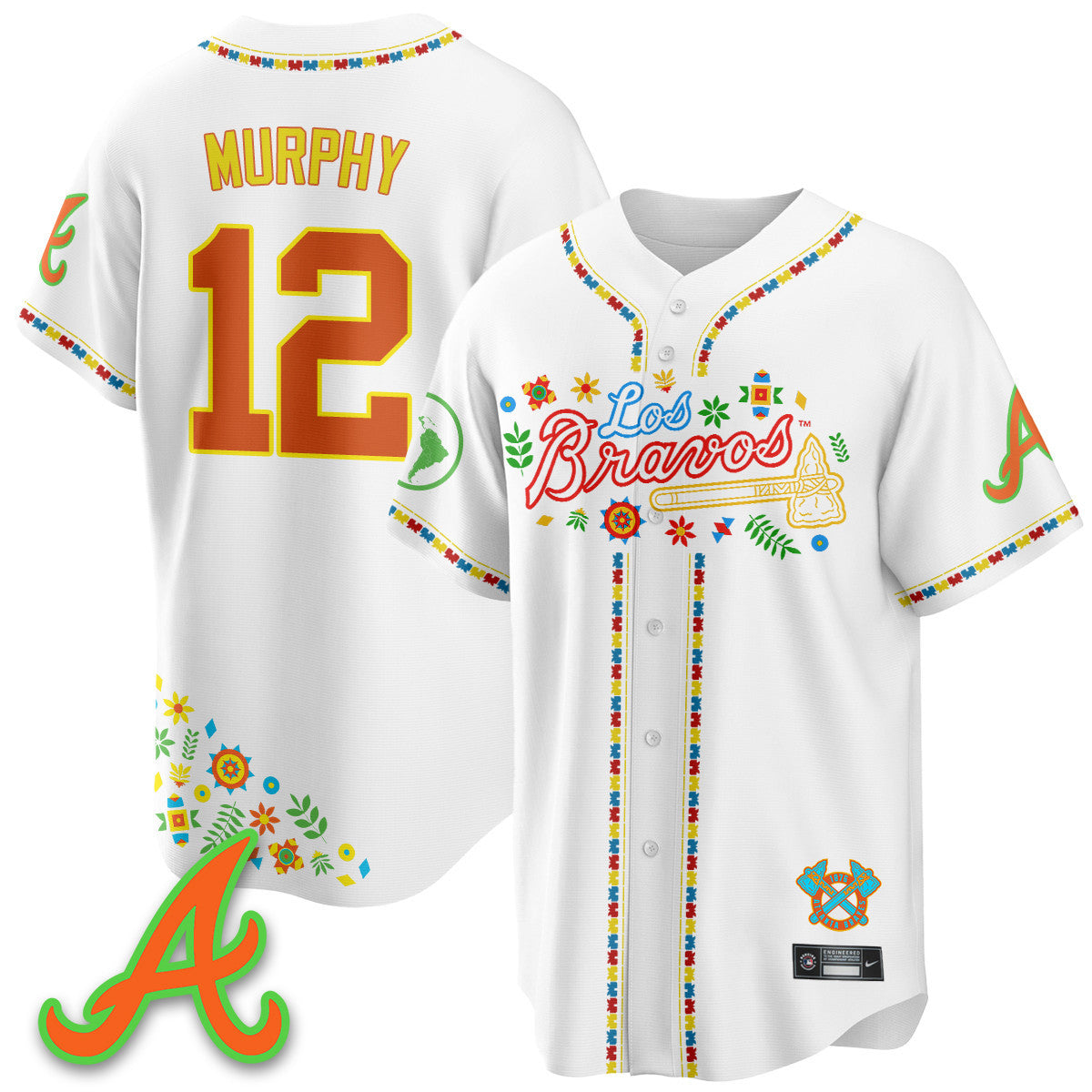 Atlanta Braves 2025 "Los Bravos" Jersey - All Stitched