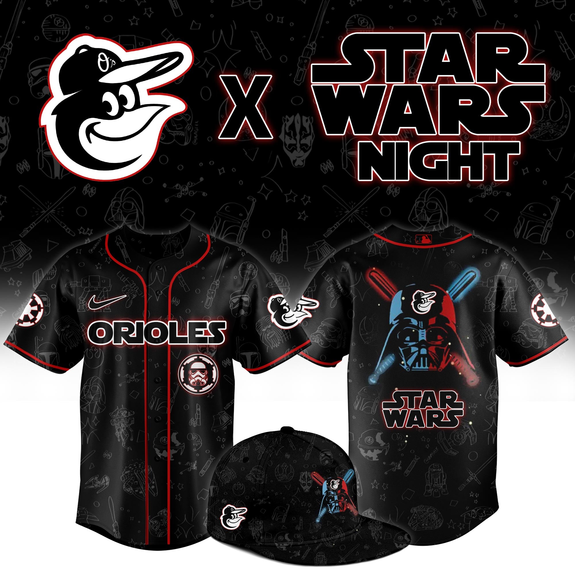 Baltimore Orioles Star Wars Night Limited Jersey