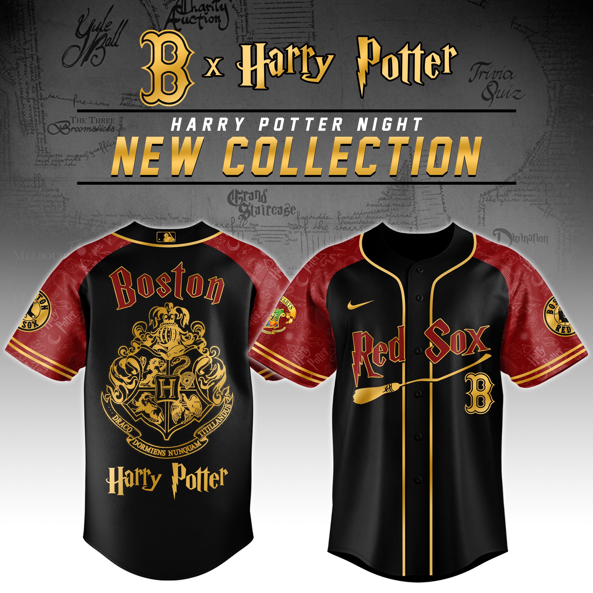 Boston Red Sox Harry Potter Night Baseball Jersey