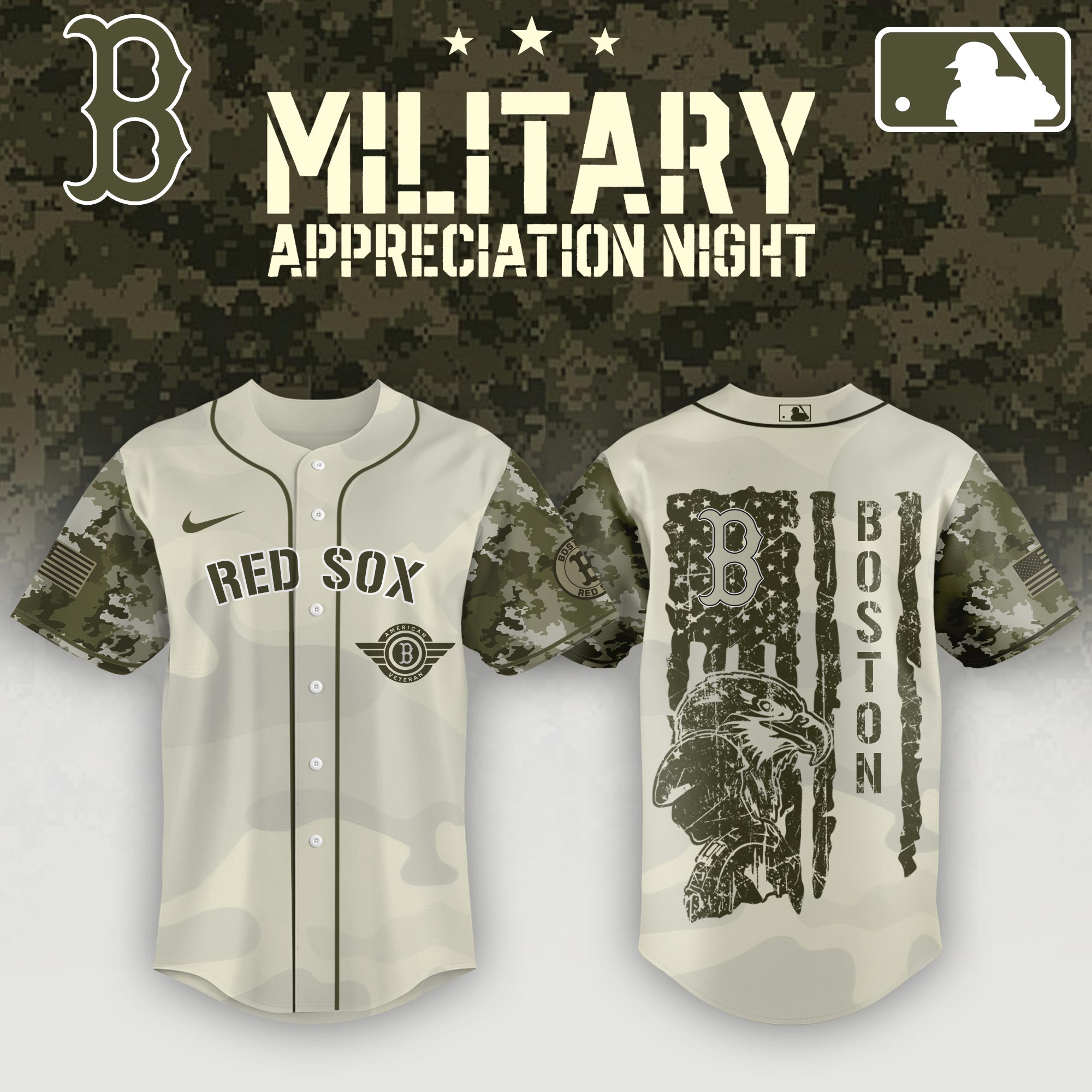 Boston Red Sox Armed Forces Day Jersey 