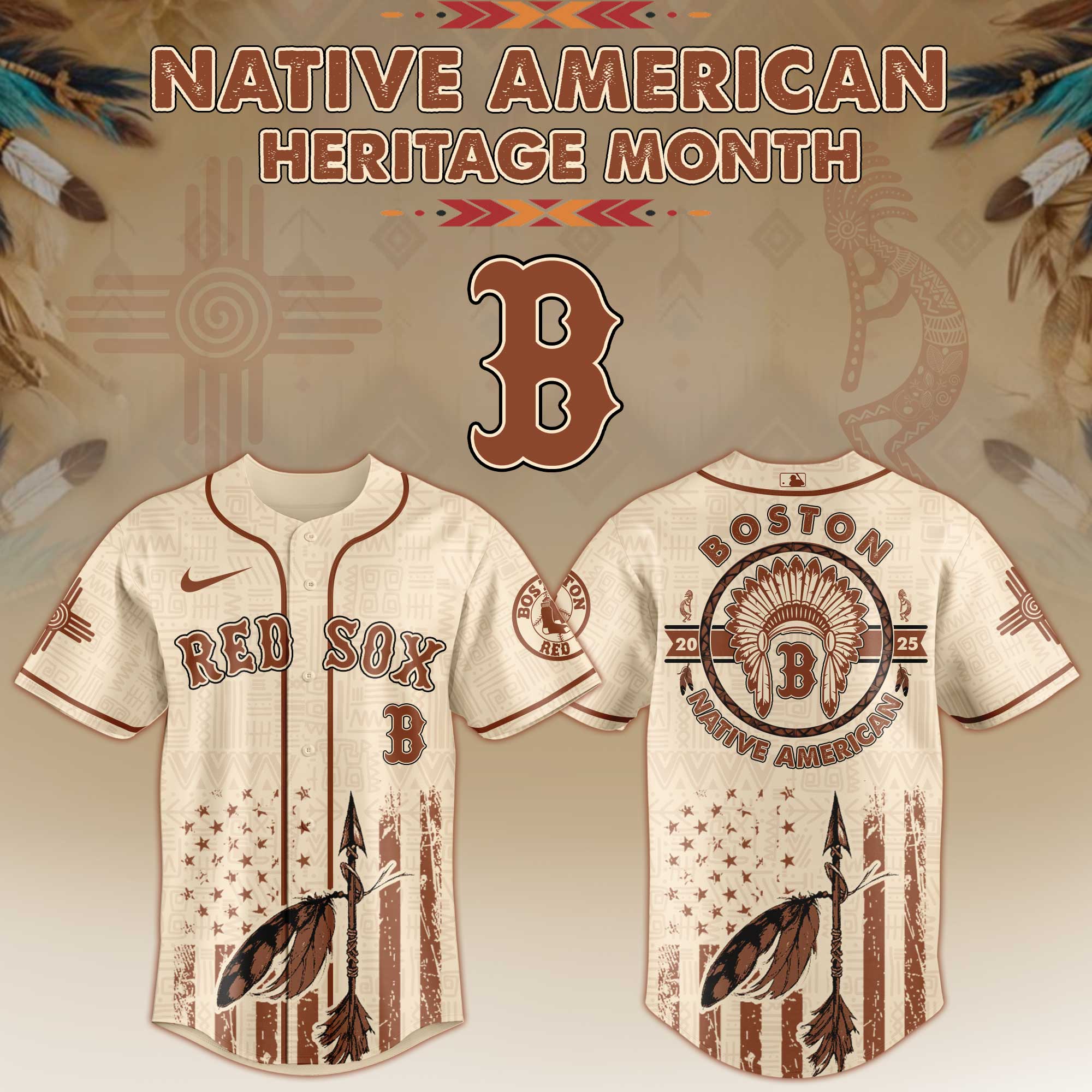 Boston Red Sox Native American Heritage Month Jersey 