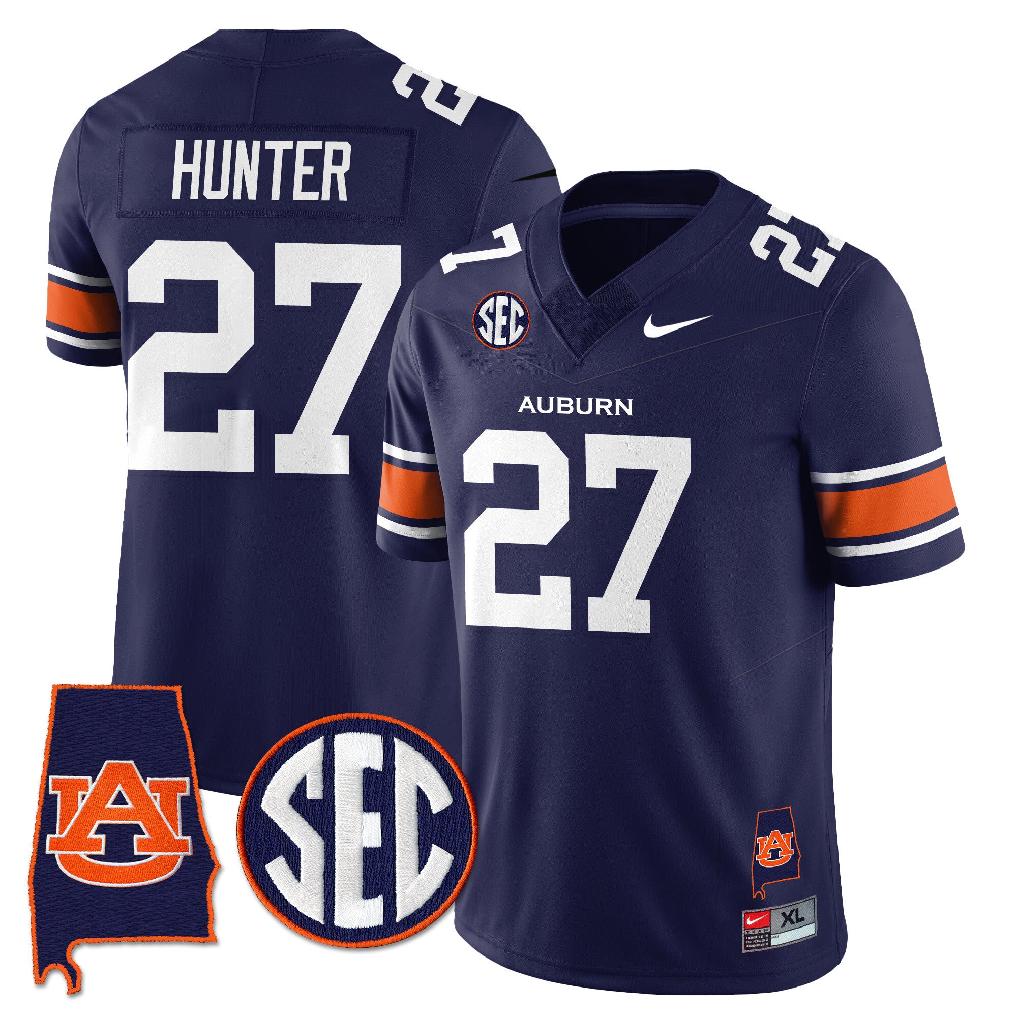 Auburn Tigers Alabama Patch Vapor Limited Jersey - All Stitched