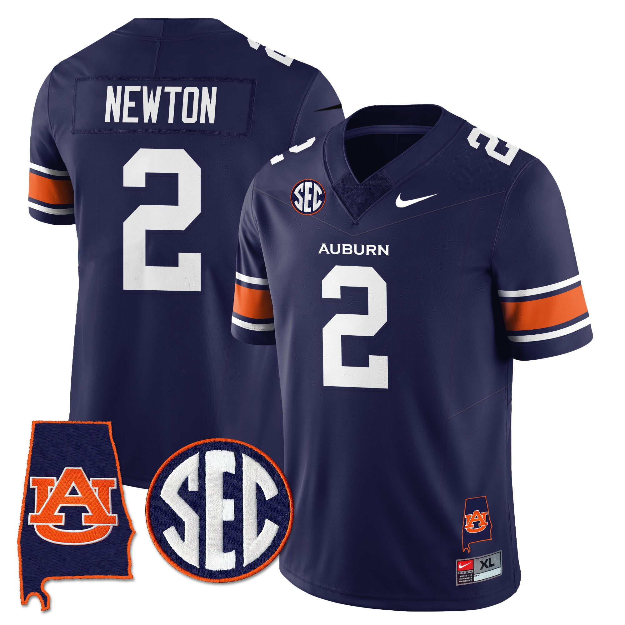 Auburn Tigers Alabama Patch Vapor Limited Jersey - All Stitched