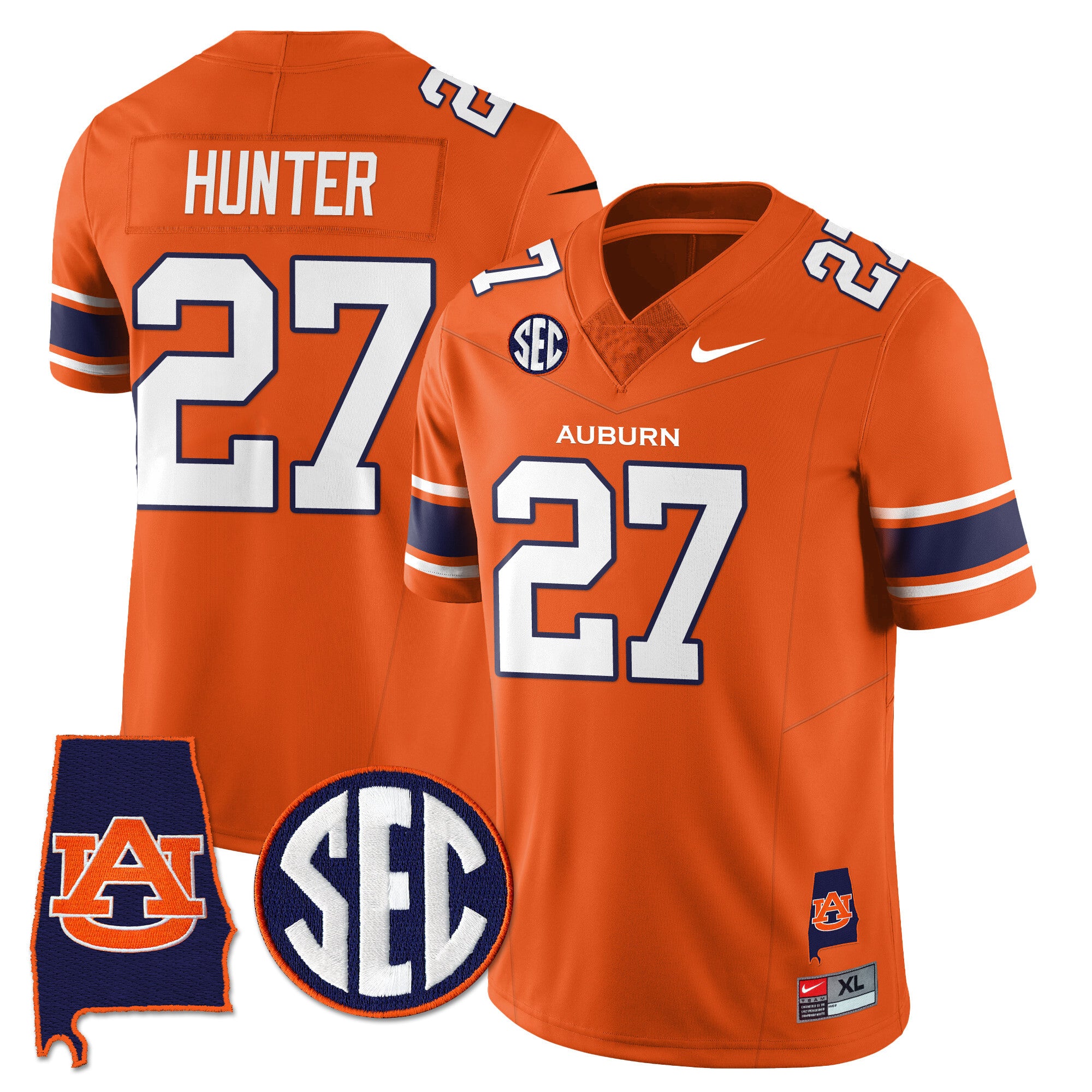 Auburn Tigers Alabama Patch Vapor Limited Jersey - All Stitched